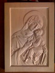 iconographer,  carver and designer of childrens and adults books