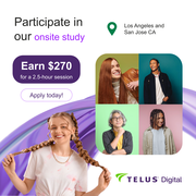 Paid Onsite Research Study in California!